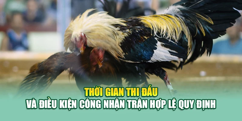 Thời gian thi đấu và điều kiện công nhận trận hợp lệ quy định